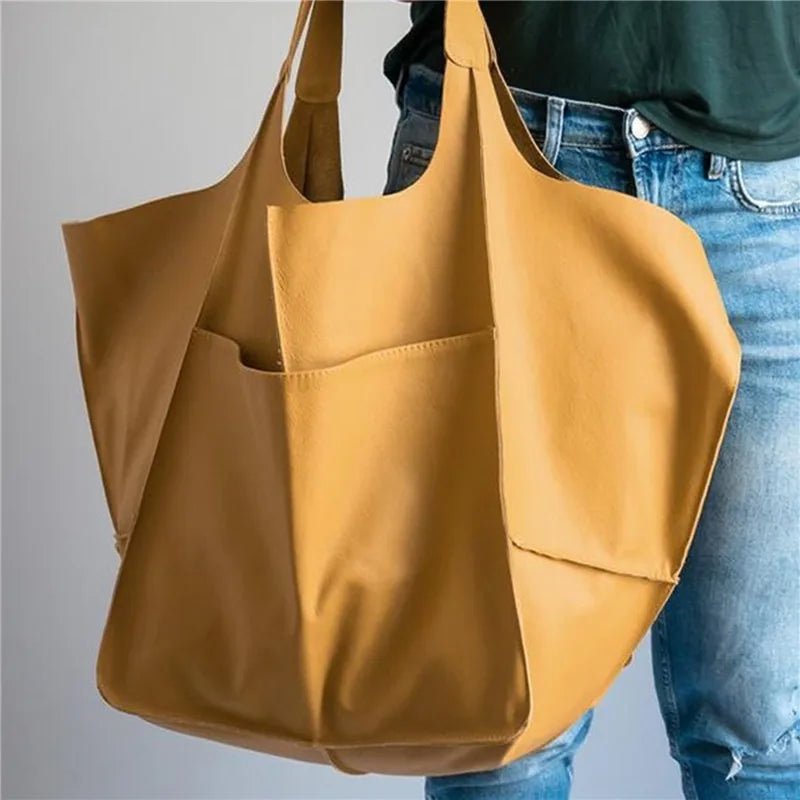 MILLICENT | OVERDIMENSJONERT LÆR TOTE BAG - Nordic Boutique &amp; Co.