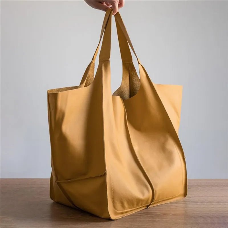 MILLICENT | OVERDIMENSJONERT LÆR TOTE BAG - Nordic Boutique &amp; Co.