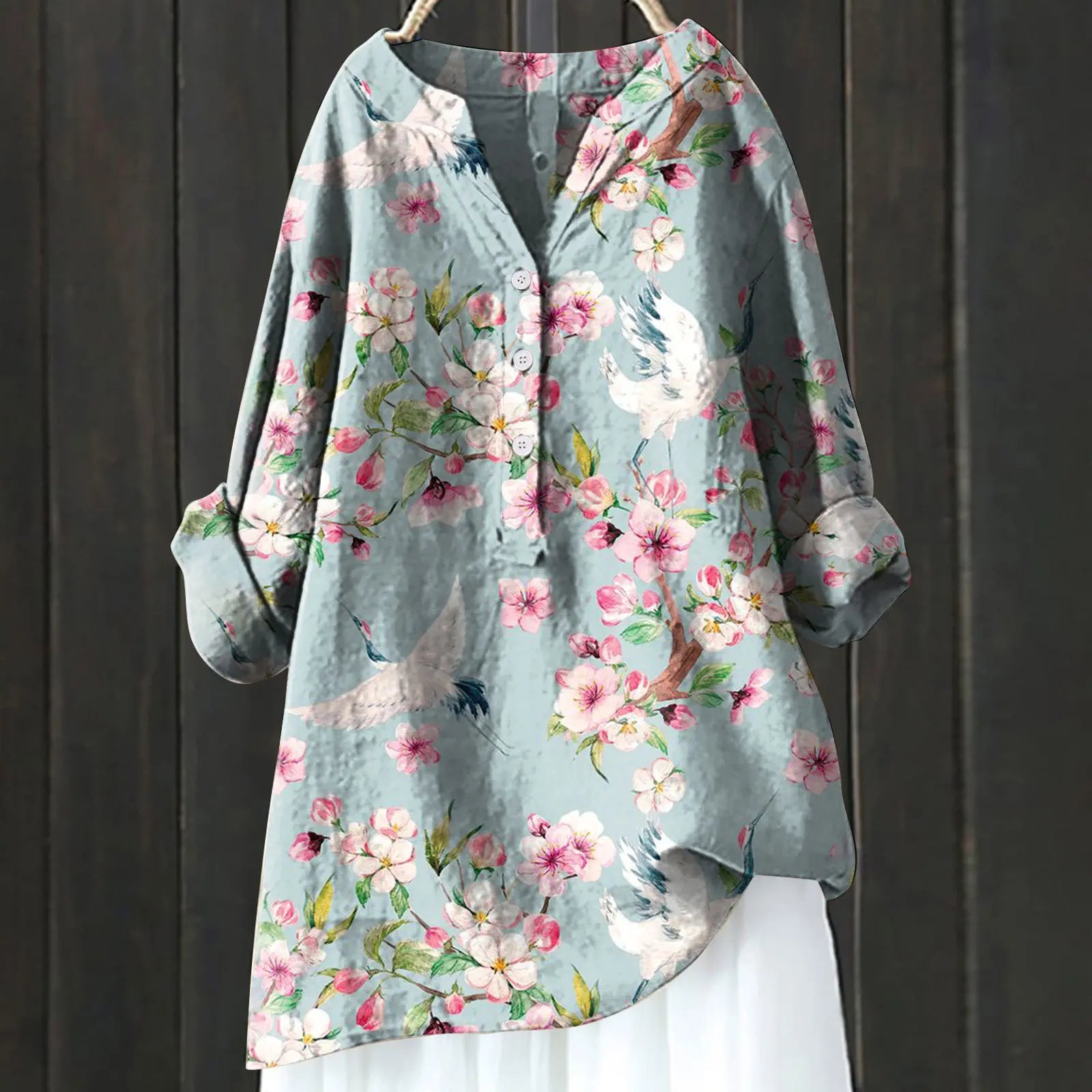 POPPY | BLUSE MED BLOMSTERTRYKK - Nordic Boutique &amp; Co.